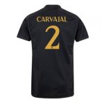 Daniel Carvajal #2 Real Madrid Tredje trøje 2023-2024 sort Kort ærmer