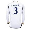 Eder Militao #3 Real Madrid Hjemmebanetrøje 2023-24 hvid Lange ærmer
