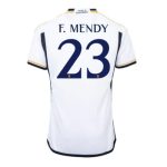 Ferland Mendy #23 Real Madrid Hjemmebanetrøje 2023-2024 hvid Kort ærmer