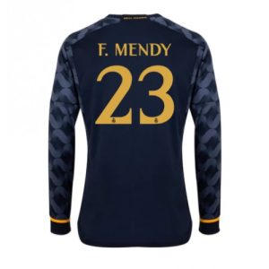 Ferland Mendy #23 Real Madrid Udebanetrøje 2023-24 sort Lange ærmer til Herrer