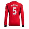 Harry Maguire #5 Manchester United Hjemmebanetrøje 2023-2024 rød Lange ærmer