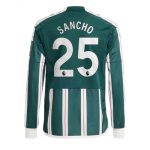 Jadon Sancho #25 Manchester United Udebanetrøje 2023-2024 grøn Lange ærmer