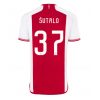 Josip Sutalo #37 Ajax Hjemmebanetrøje 2023-2024 Kort ærmer