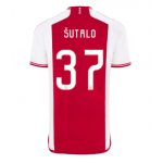 Josip Sutalo #37 Ajax Hjemmebanetrøje 2023-2024 Kort ærmer