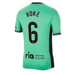 Koke #6 Atletico Madrid Tredje trøje 2023-2024 grøn Kort ærmer