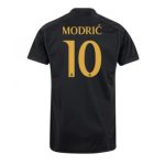 Luka Modric #10 Real Madrid Tredje trøje 2023-2024 sort Kort ærmer