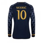 Luka Modric #10 Real Madrid Udebanetrøje 2023-24 sort Lange ærmer til mænd
