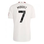 Mason Mount #7 Manchester United Tredje trøje 2023-2024 hvid Kort ærmer