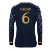 Nacho #6 Real Madrid Udebanetrøje 2023-24 sort Lange ærmer til Herrer