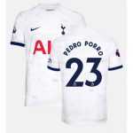 Pedro Porro #23 Tottenham Hotspur Hjemmebanetrøje 2023-2024 hvid Kort ærmer
