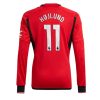 Rasmus Hojlund #11 Manchester United Hjemmebanetrøje 2023-2024 rød Lange ærmer