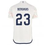 Steven Berghuis #23 Ajax Udebanetrøje 2023-2024 hvid Kort ærmer