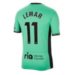 Thomas Lemar #11 Atletico Madrid Tredje trøje 2023-2024 grøn Kort ærmer