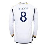 Toni Kroos #8 Real Madrid Hjemmebanetrøje 2023-24 hvid Lange ærmer