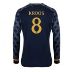Toni Kroos #8 Real Madrid Udebanetrøje 2023-24 sort Lange ærmer til mænd