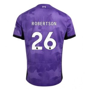 Andrew Robertson #26 Liverpool Tredje trøje 2023-2024 lilla Kort ærmer