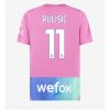 Christian Pulisic #11 Herre AC Milan Tredje trøje 2023-2024 lyserød Kort ærmer