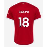 Cody Gakpo #18 Liverpool Hjemmebanetrøje 2023-2024 rød Kort ærmer