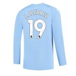 Julian Alvarez #19 Manchester City Hjemmebanetrøje 2023-2024 Lange ærmer