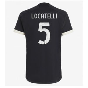 Manuel Locatelli #5 Herre Juventus Tredje trøje 2023-2024 sort Kort ærmer