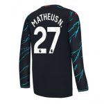 Matheus Nunes #27 Manchester City Tredje trøje 2023-2024 Lange ærmer