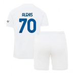 Alexis Sanchez #70 Inter Milan Udebanesæt Børn 2023-2024 hvid Kort ærmer + korte bukser