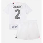 Davide Calabria #2 AC Milan Udebanesæt Børn 2023-24 hvid Kort ærmer + korte bukser