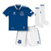 Everton Hjemmebanesæt Børn 2023-2024 blå Kort ærmer + hvid korte bukser