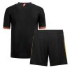 Fodboldtrøjer Danmark AS Roma Tredje trøje Børn 2023-2024 sort Kort ærmer + korte bukser