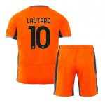 Lautaro Martinez #10 Inter Milan Tredje trøje Børn 2023-2024 Kort ærmer + korte bukser