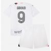Olivier Giroud #9 AC Milan Udebanesæt Børn 2023-24 hvid Kort ærmer + korte bukser