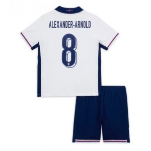 Billige England Alexander-Arnold #8 Hjemmebanesæt Børn EM 2024 Kort ærmer (+ korte bukser)
