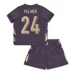 Billige England Cole Palmer #24 Udebanesæt Børn EM 2024 Kort ærmer (+ korte bukser)