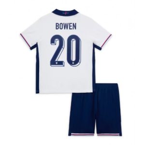 Billige England Jarrod Bowen #20 Hjemmebanesæt Børn EM 2024 Kort ærmer (+ korte bukser)