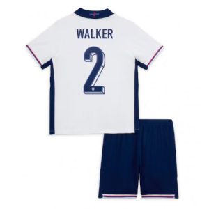 Billige England Kyle Walker #2 Hjemmebanesæt Børn EM 2024 Kort ærmer (+ korte bukser)
