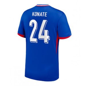 Billige Frankrig Ibrahima Konate #24 Hjemmebanetrøje EM 2024 Kort ærmer