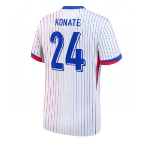Billige Frankrig Ibrahima Konate #24 Udebanetrøje EM 2024 Kort ærmer