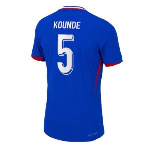 Billige Frankrig Jules Kounde #5 Hjemmebanetrøje EM 2024 Kort ærmer