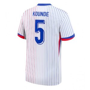 Billige Frankrig Jules Kounde #5 Udebanetrøje EM 2024 Kort ærmer
