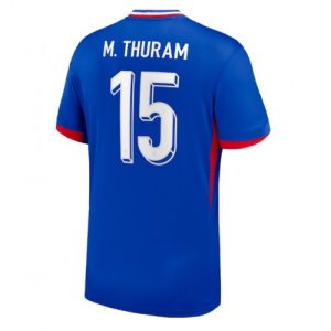 Billige Frankrig Marcus Thuram #15 Hjemmebanetrøje EM 2024 Kort ærmer