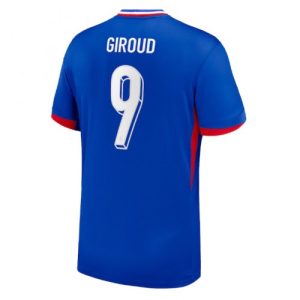 Billige Frankrig Olivier Giroud #9 Hjemmebanetrøje EM 2024 Kort ærmer