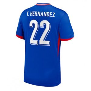 Billige Frankrig Theo Hernandez #22 Hjemmebanetrøje EM 2024 Kort ærmer