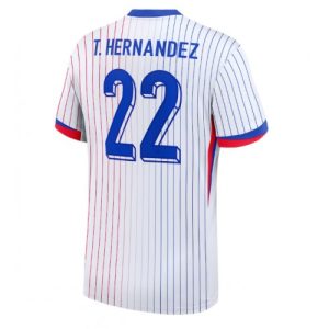 Billige Frankrig Theo Hernandez #22 Udebanetrøje EM 2024 Kort ærmer